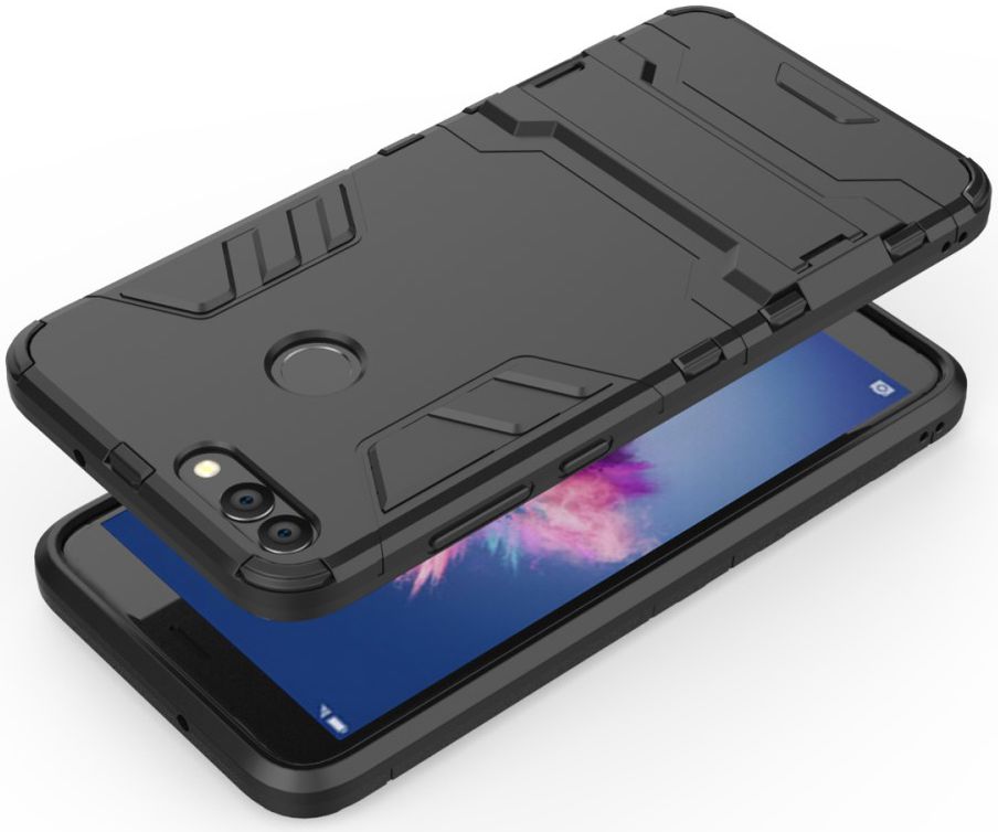 Huawei P Smart Hybride Stand Hoesje Zwart afbeelding 3
