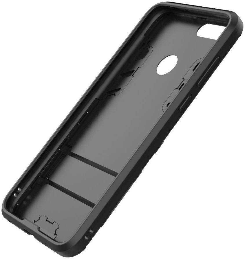 Huawei P Smart Hybride Stand Hoesje Zwart afbeelding 8