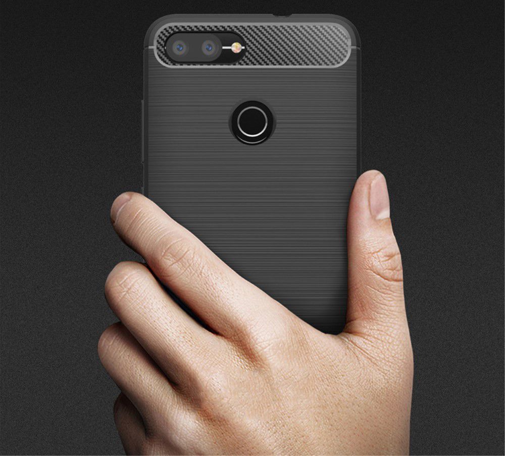 Asus Zenfone Max Plus Geborsteld TPU Hoesje Blauw afbeelding 6