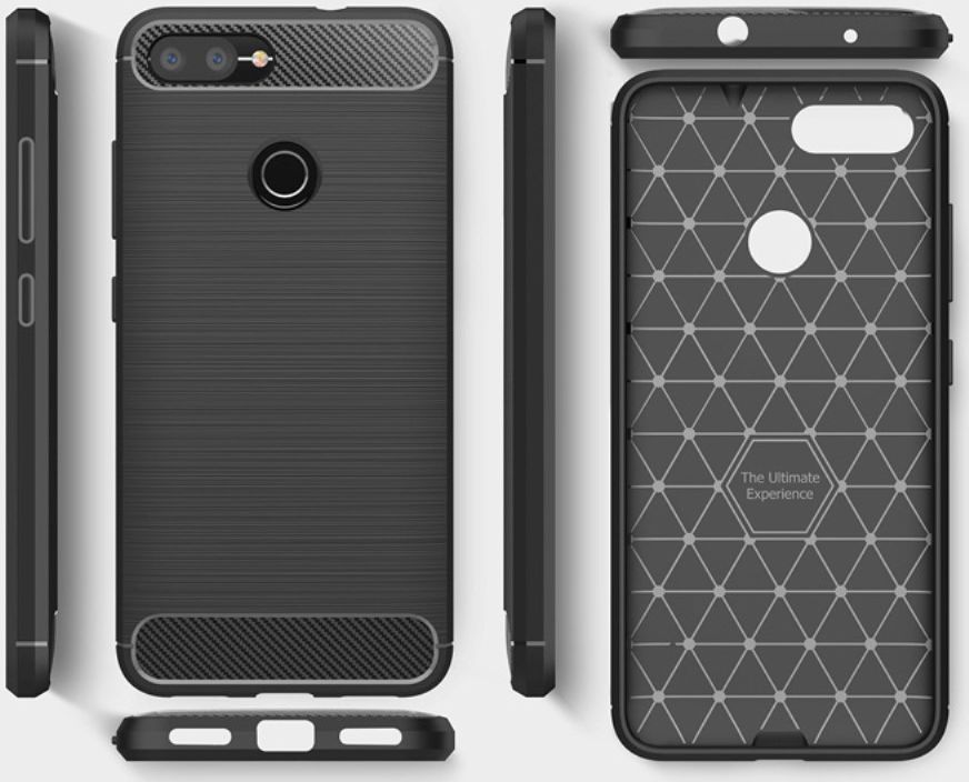 Asus Zenfone Max Plus Geborsteld TPU Hoesje Blauw afbeelding 8