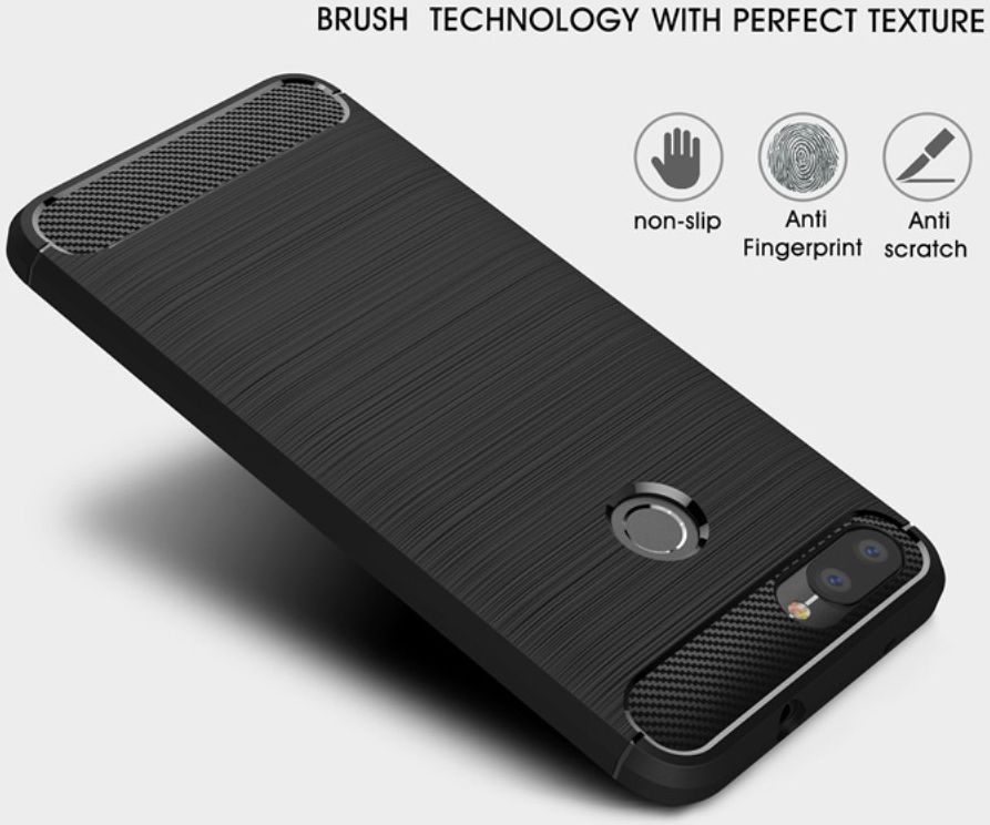 Asus Zenfone Max Plus Geborsteld TPU Hoesje Blauw afbeelding 9