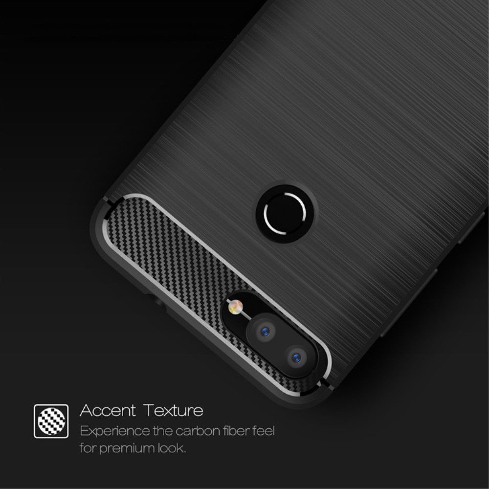 Asus Zenfone Max Plus Geborsteld TPU Hoesje Blauw afbeelding 10