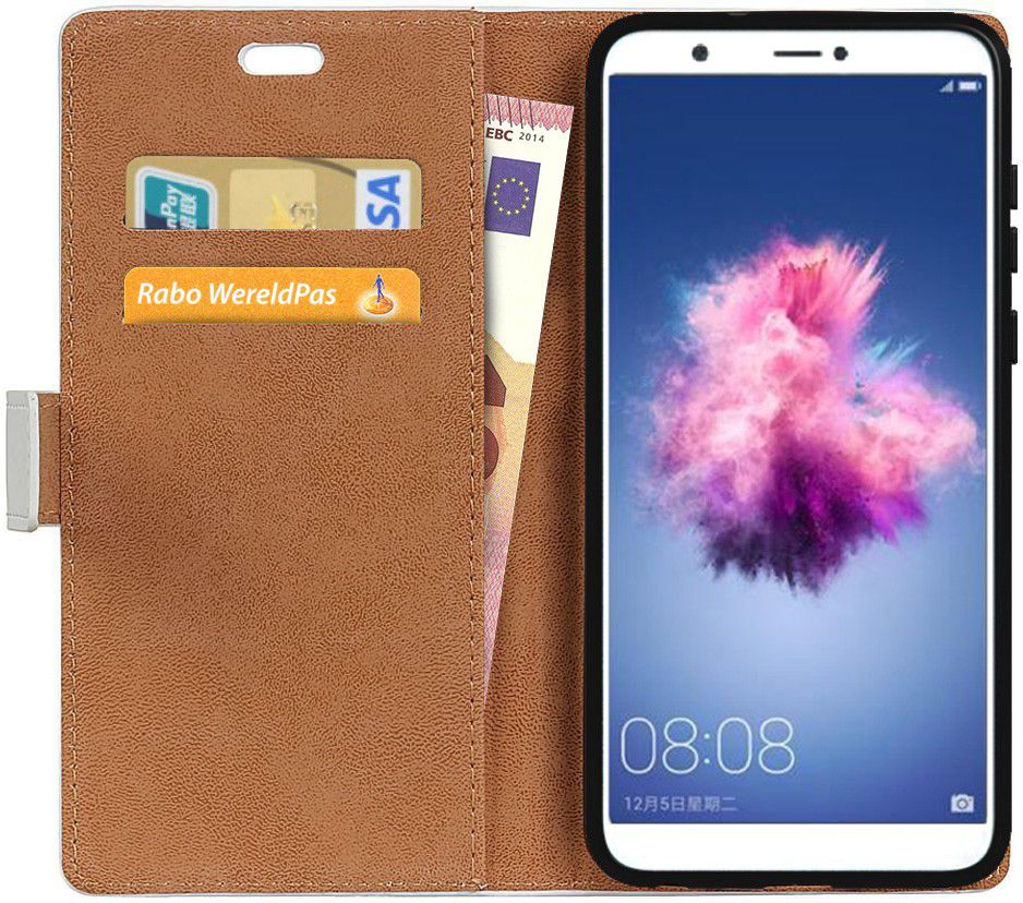 Huawei P Smart Portemonnee Hoesje Ansichtkaart afbeelding 2