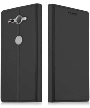 Sony Xperia XZ2 Compact Book Case met Kaarthouder Zwart Hoesjes