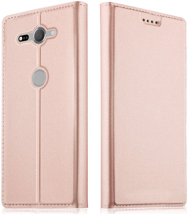 Sony Xperia XZ2 Compact  Book Case met Kaarthouder Roze Goud afbeelding 1