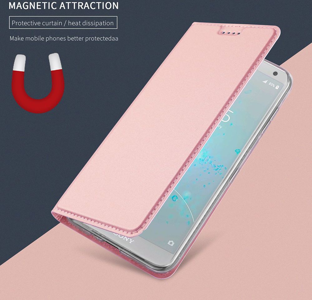 Sony Xperia XZ2 Compact  Book Case met Kaarthouder Roze Goud afbeelding 6
