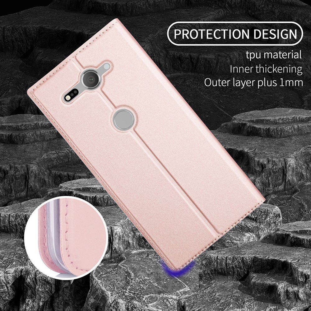 Sony Xperia XZ2 Compact  Book Case met Kaarthouder Roze Goud afbeelding 7