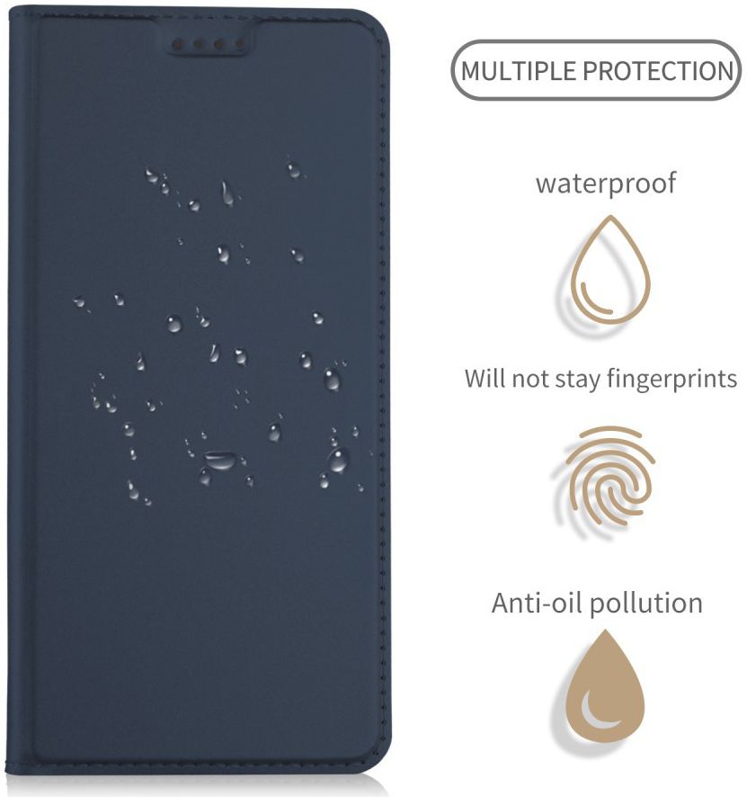 Sony Xperia XZ2 Book Case met Kaarthouder Blauw afbeelding 4