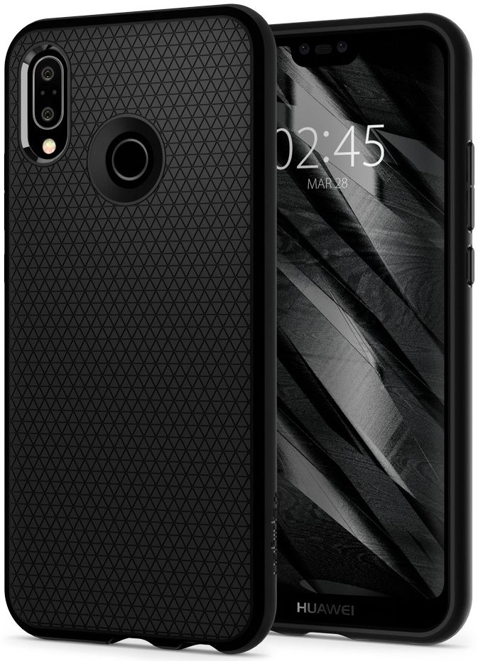 Spigen Liquid Air Case Huawei P20 Lite Zwart afbeelding 1