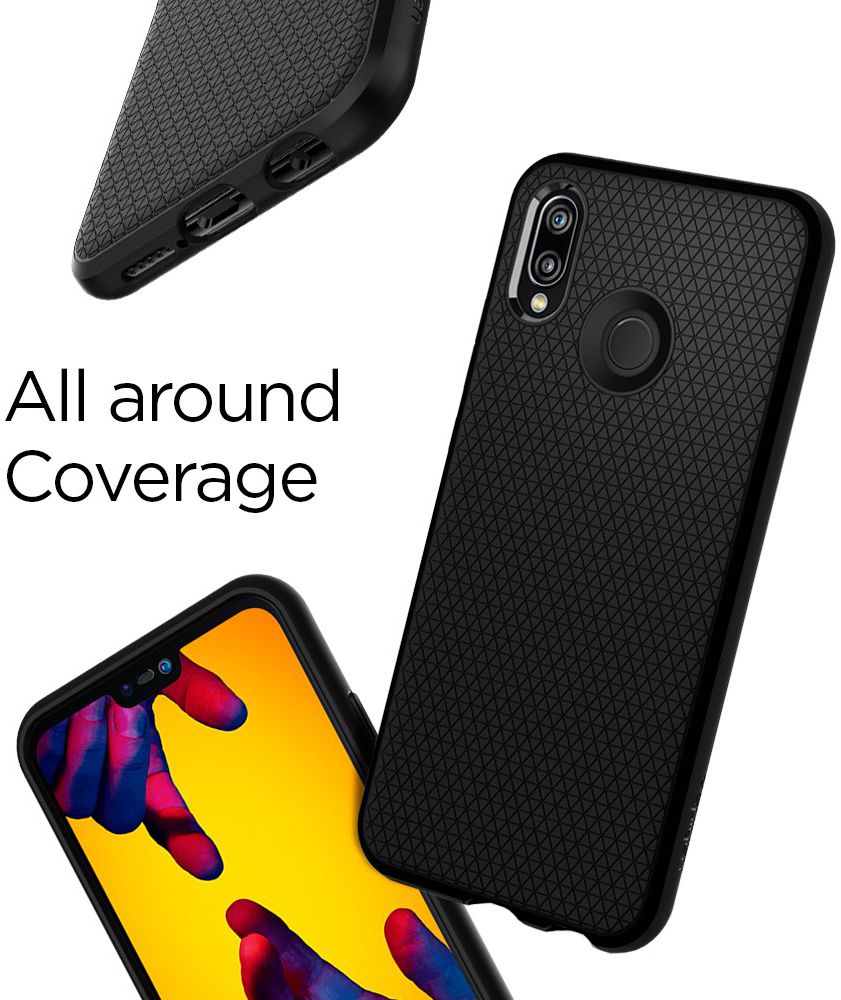 Spigen Liquid Air Case Huawei P20 Lite Zwart afbeelding 4