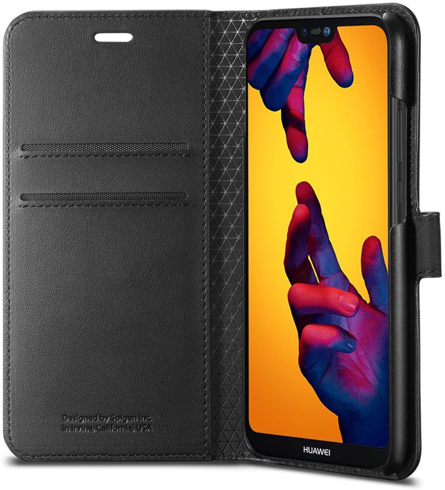 Spigen Wallet S Flip Hoesje Hawei P20 Lite Zwart afbeelding 1