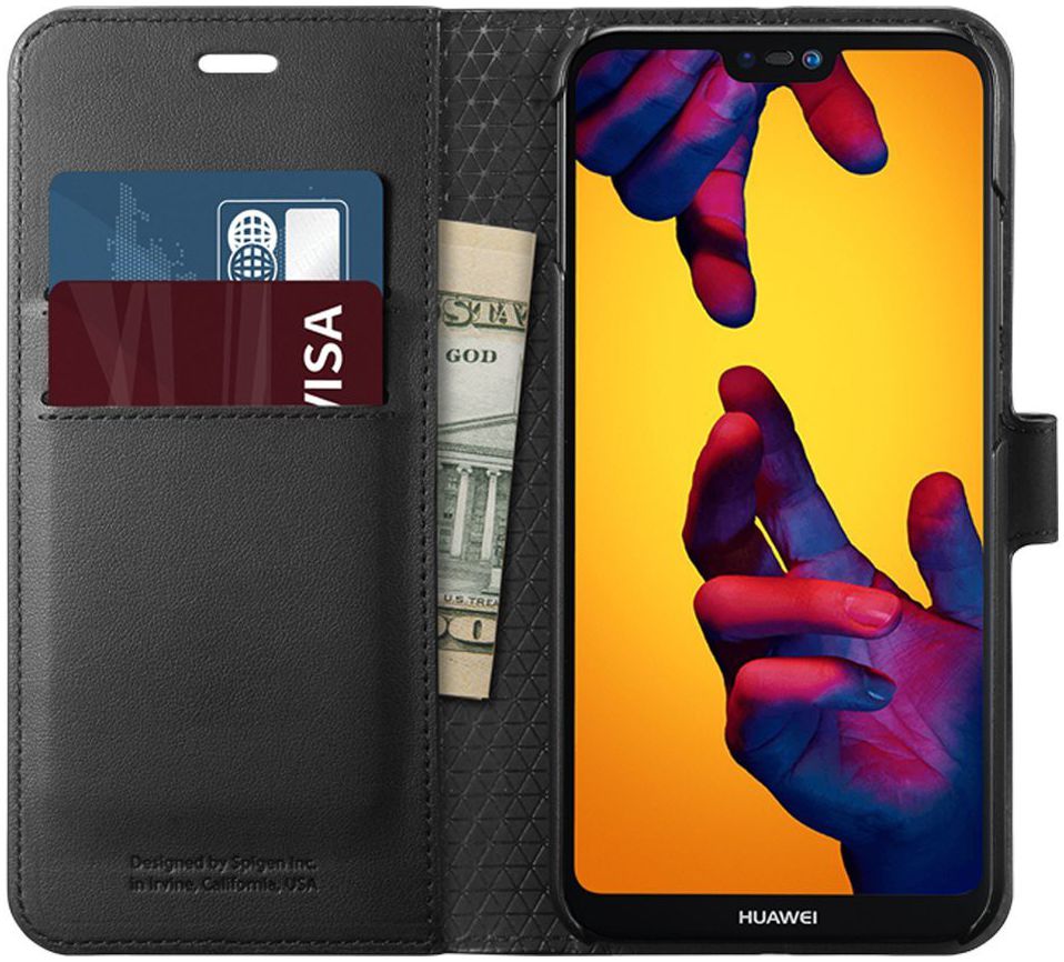 Spigen Wallet S Flip Hoesje Hawei P20 Lite Zwart afbeelding 8