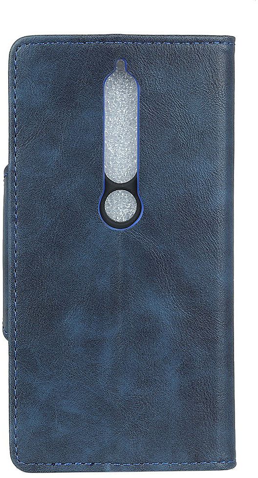 Nokia 6 (2018) Wallet Stand Hoesje Blauw afbeelding 3