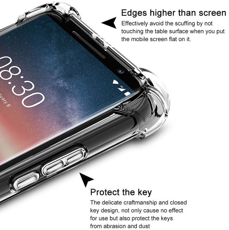 IMAK Nokia 8 Sirocco Hoesje Flexibel en Dun TPU Transparant afbeelding 7