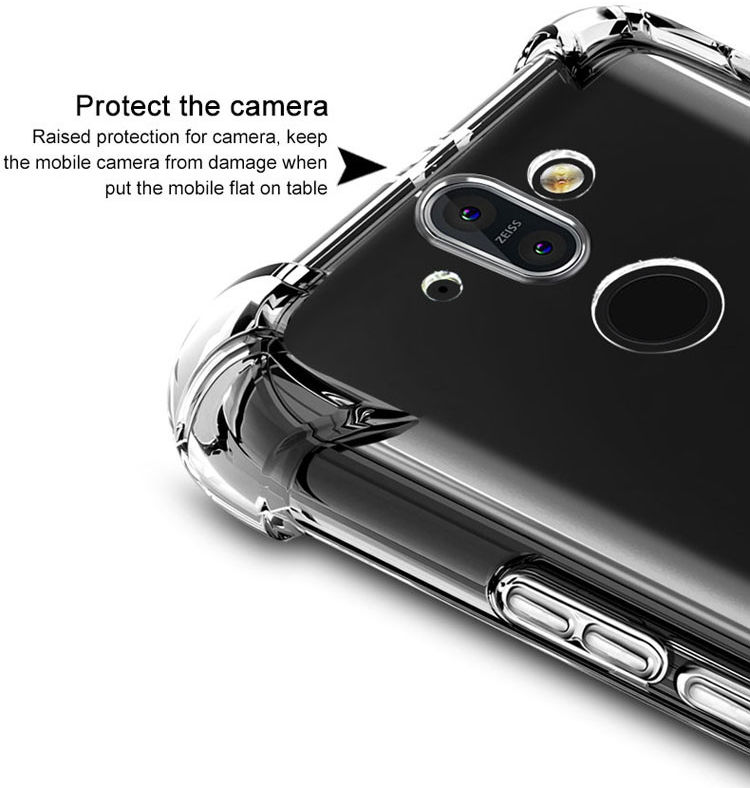 IMAK Nokia 8 Sirocco Hoesje Flexibel en Dun TPU Transparant afbeelding 8