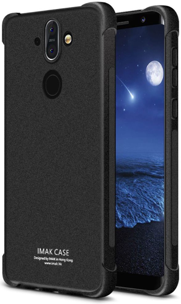 IMAK Nokia 8 Sirocco Hoesje Schokbestendig en Flexibel TPU Matte Zwart afbeelding 1