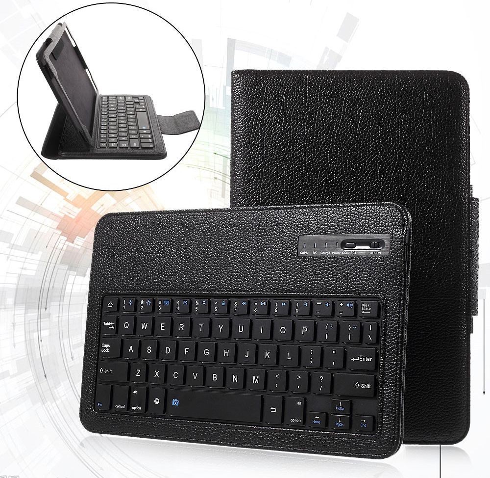 Samsung Galaxy Tab A 10.1 (2016) Bluetooth Toetsenbord Case Zwart afbeelding 18