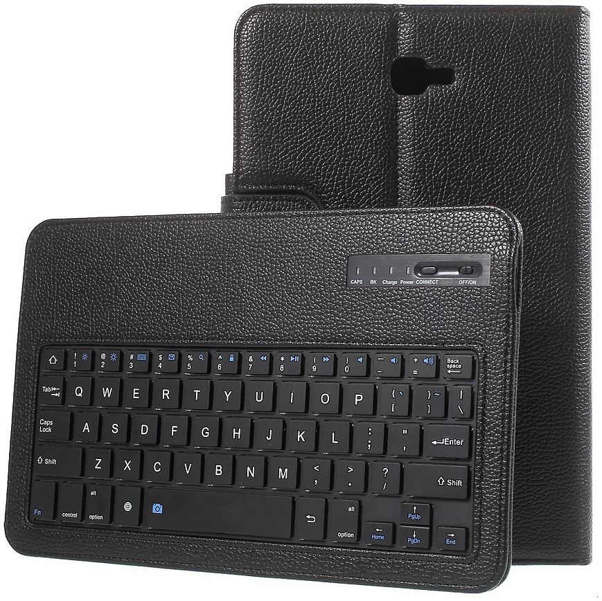 Samsung Galaxy Tab A 10.1 (2016) Bluetooth Toetsenbord Case Zwart afbeelding 9