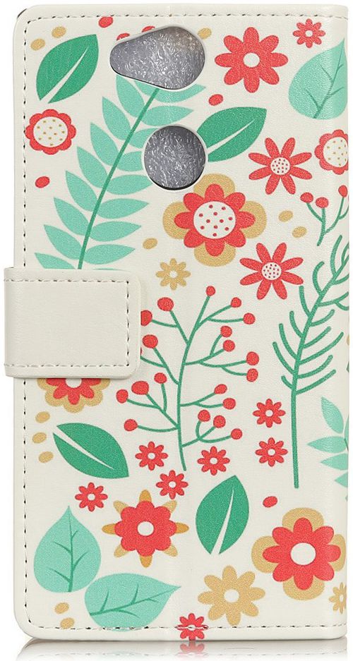Sony Xperia XA2 Portemonnee Print Hoesje Leaves afbeelding 3