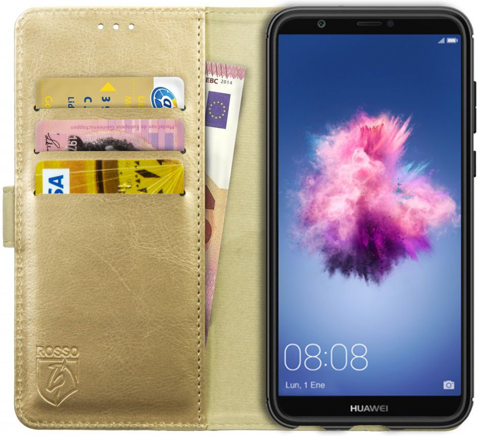 Rosso Element Huawei P Smart Hoesje Book Cover Goud afbeelding 1