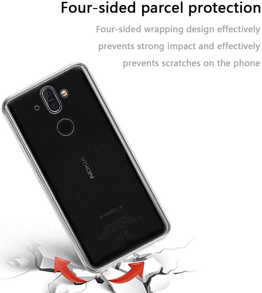 Nokia 8 Sirocco Transparant Hoesje afbeelding 7