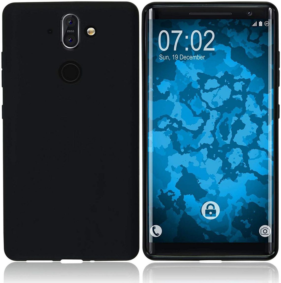 Nokia 8 Sirocco TPU Hoesje Zwart afbeelding 3