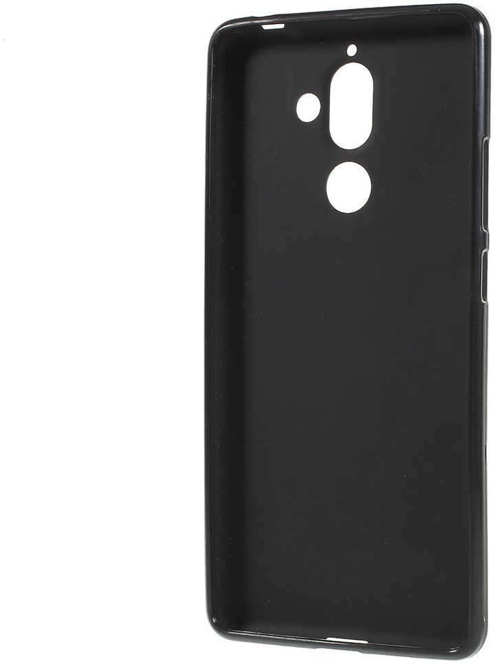Nokia 7 Plus TPU Hoesje Zwart afbeelding 2