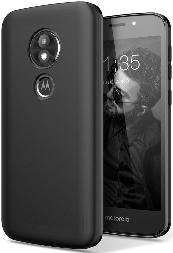 Motorola Moto E5 TPU Hoesje Zwart afbeelding 1