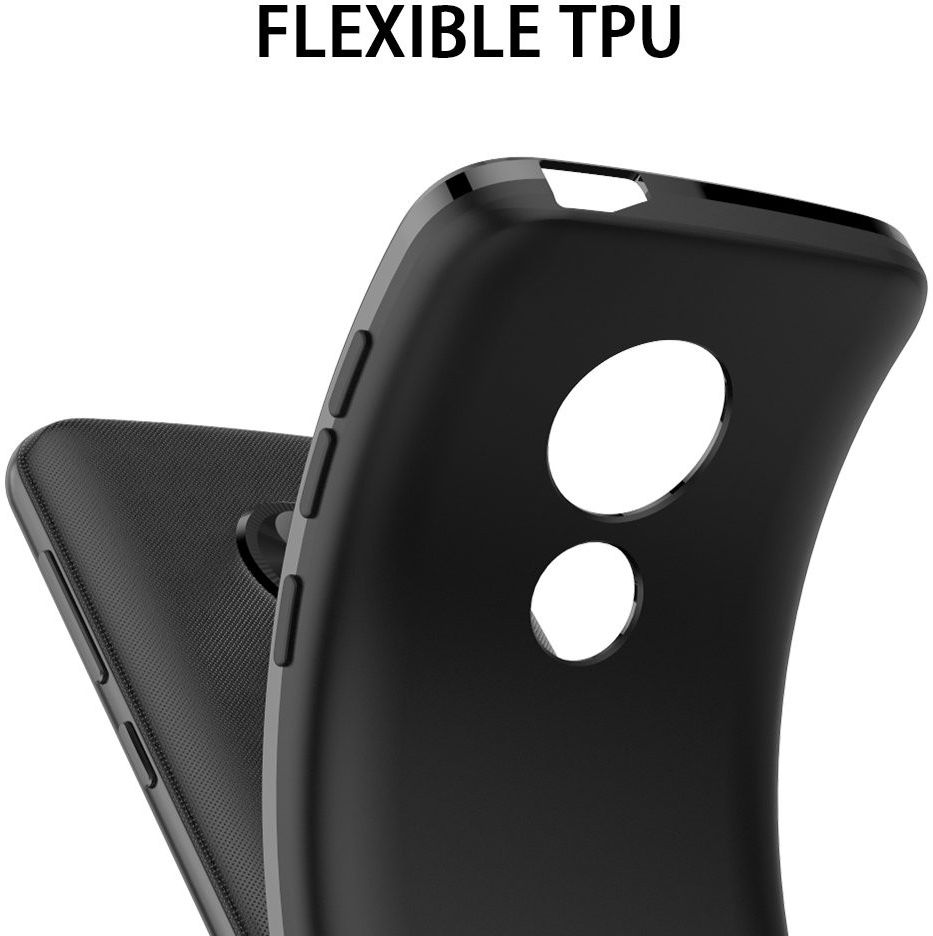 Motorola Moto E5 TPU Hoesje Zwart afbeelding 4