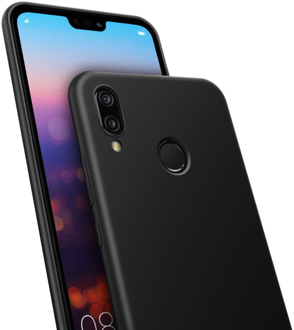 Huawei P20 Lite TPU Hoesje Zwart afbeelding 5