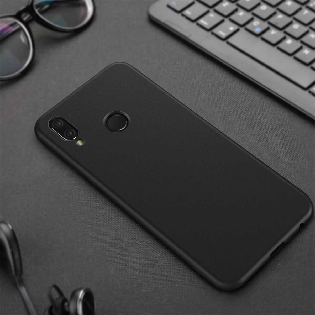 Huawei P20 Lite TPU Hoesje Zwart afbeelding 8