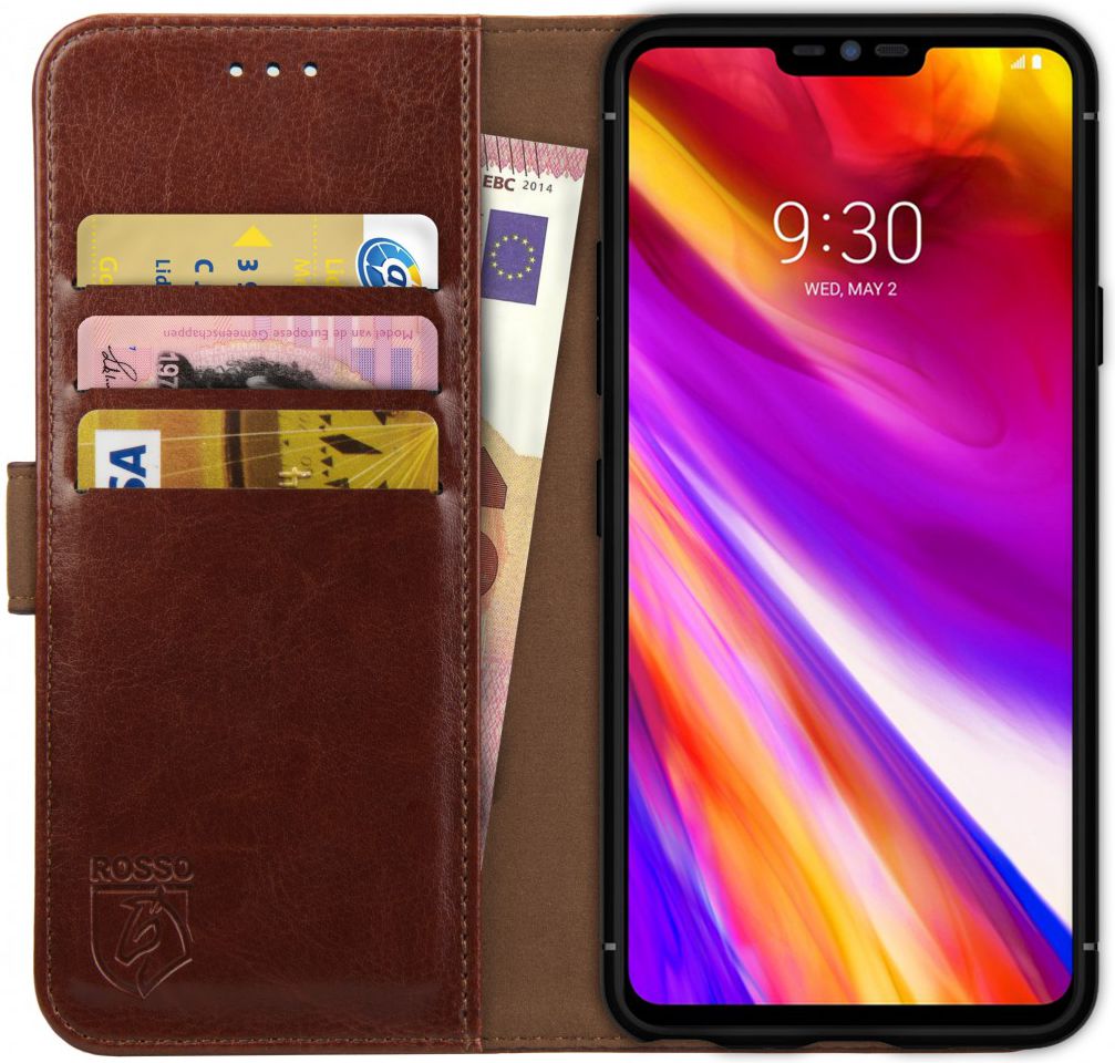 Rosso Element LG G7 Hoesje Book Cover Bruin afbeelding 1