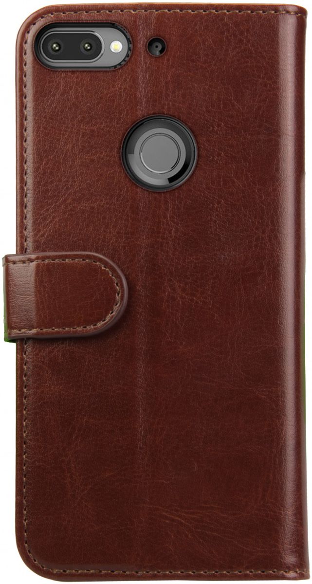 Rosso Element HTC Desire 12 Plus Hoesje Book Cover Bruin afbeelding 4