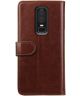 Rosso Element OnePlus 6 Hoesje Book Cover Bruin