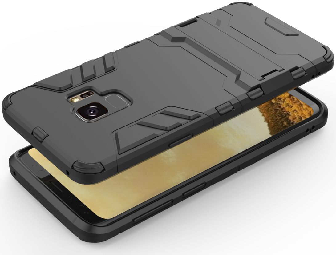 Hybride Samsung Galaxy S9 Hoesje Zwart afbeelding 4