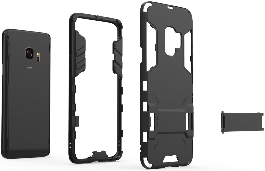 Hybride Samsung Galaxy S9 Hoesje Zwart afbeelding 6