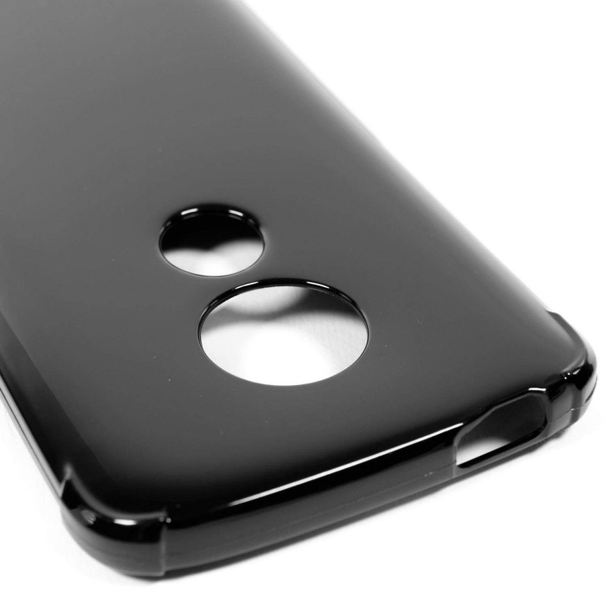 Motorola Moto E5 Hoesje met Bumper Zwart afbeelding 2