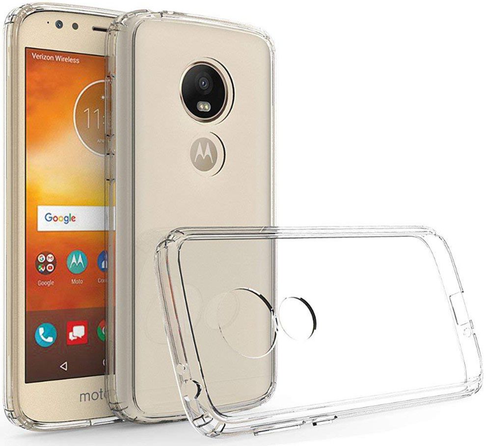 Motorola Moto E5 Hoesje met Bumper Transparant afbeelding 1
