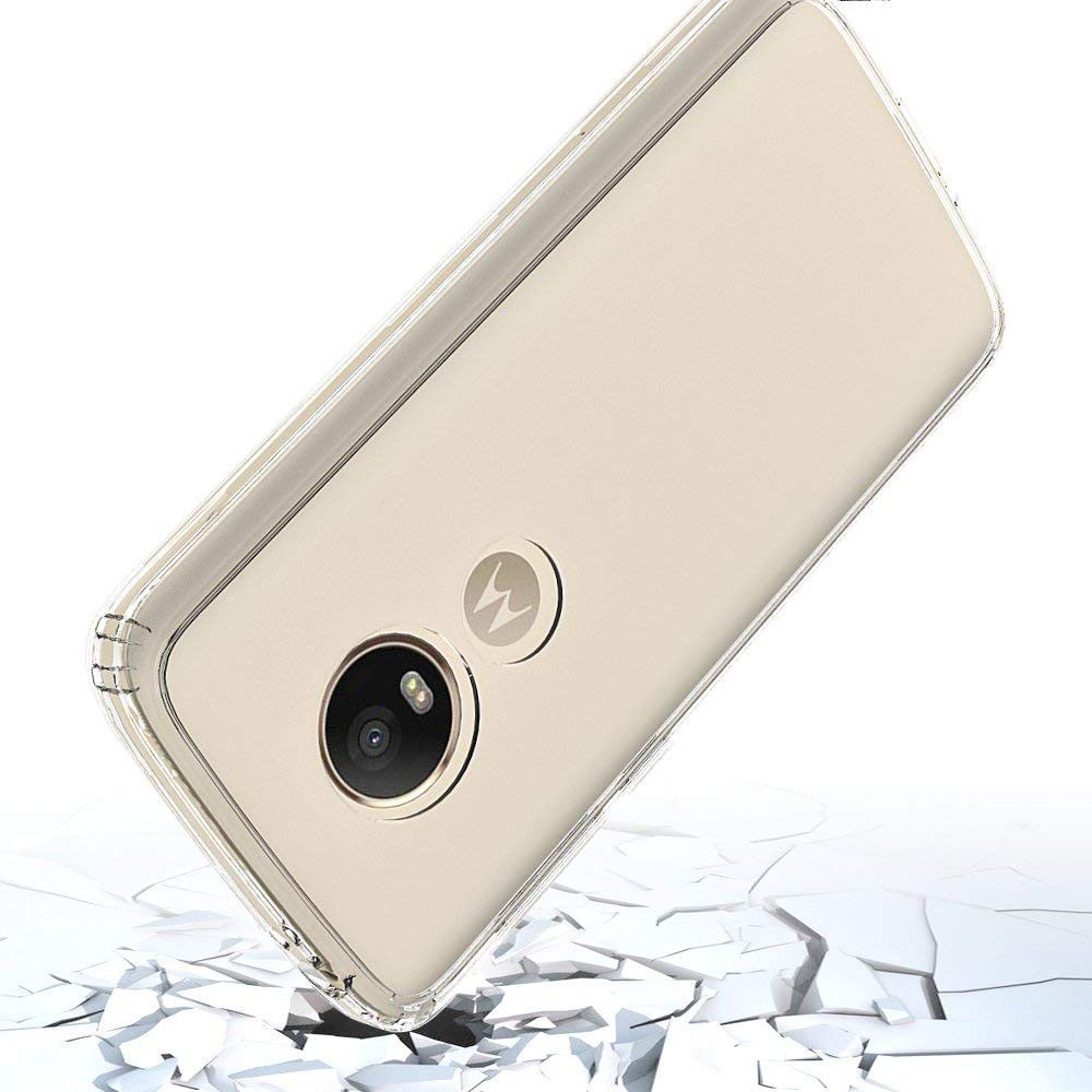 Motorola Moto E5 Hoesje met Bumper Transparant afbeelding 2