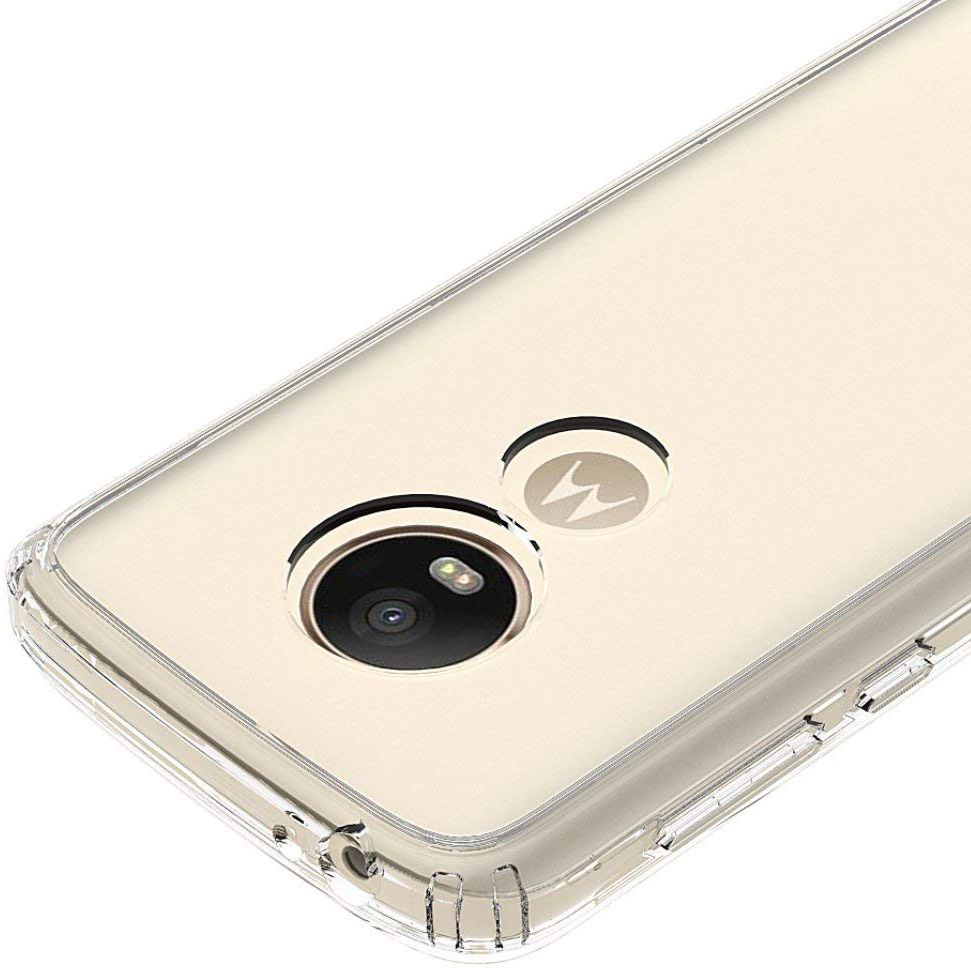 Motorola Moto E5 Hoesje met Bumper Transparant afbeelding 4