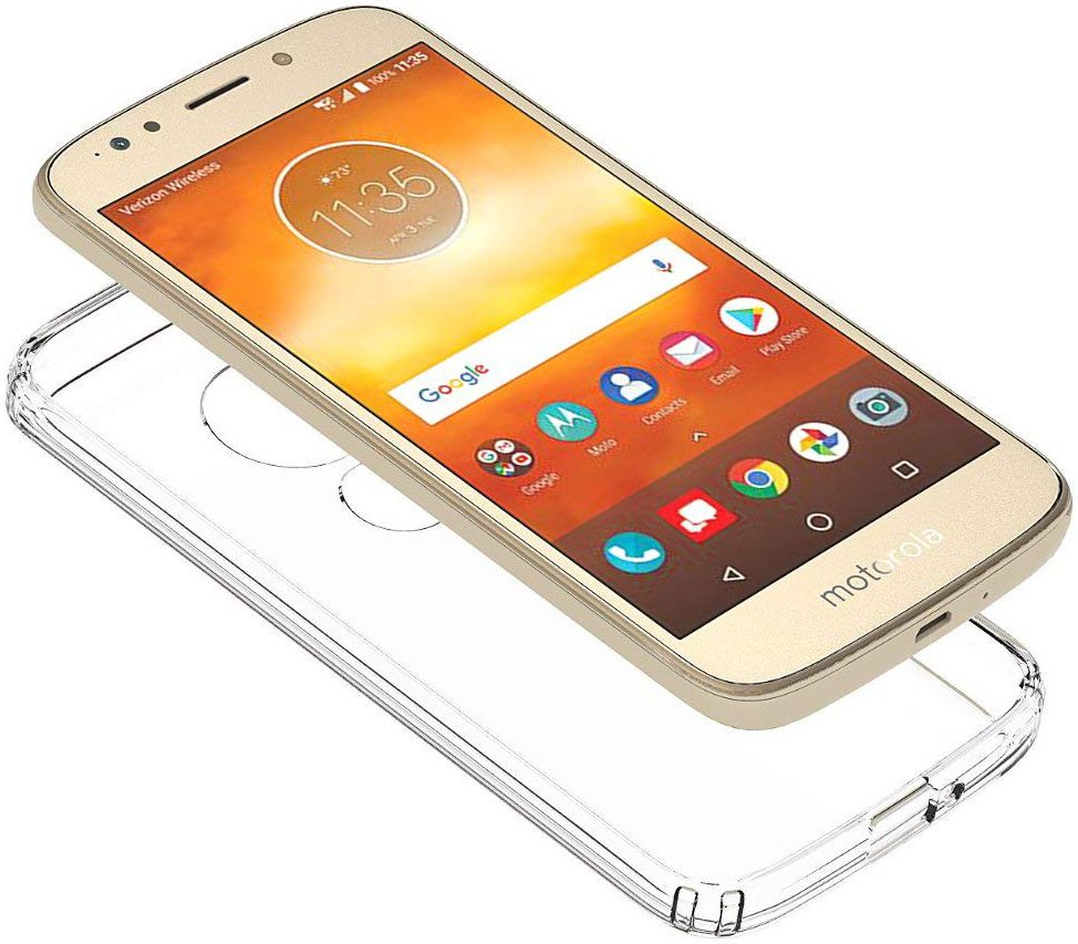 Motorola Moto E5 Hoesje met Bumper Transparant afbeelding 6