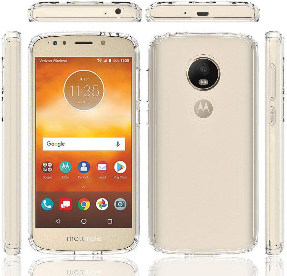 Motorola Moto E5 Hoesje met Bumper Transparant afbeelding 7