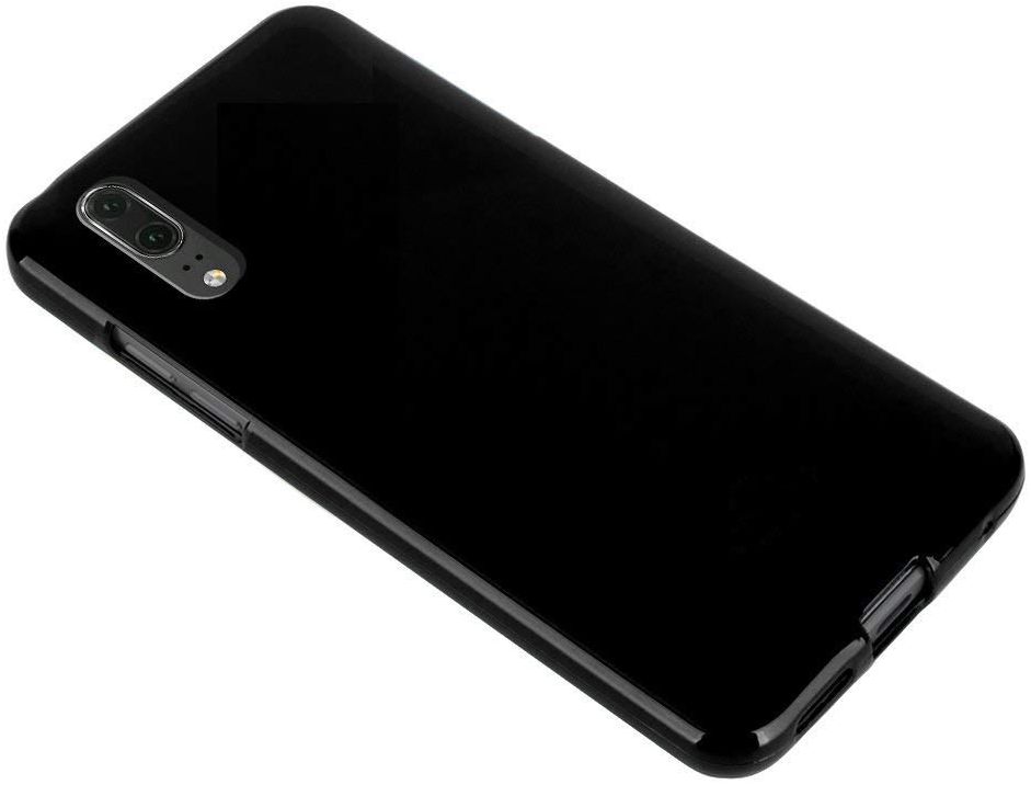 Huawei P20 Hoesje met Bumper Zwart afbeelding 3