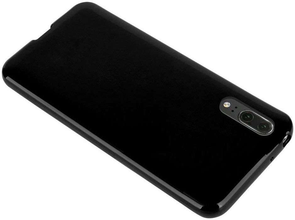 Huawei P20 Hoesje met Bumper Zwart afbeelding 4