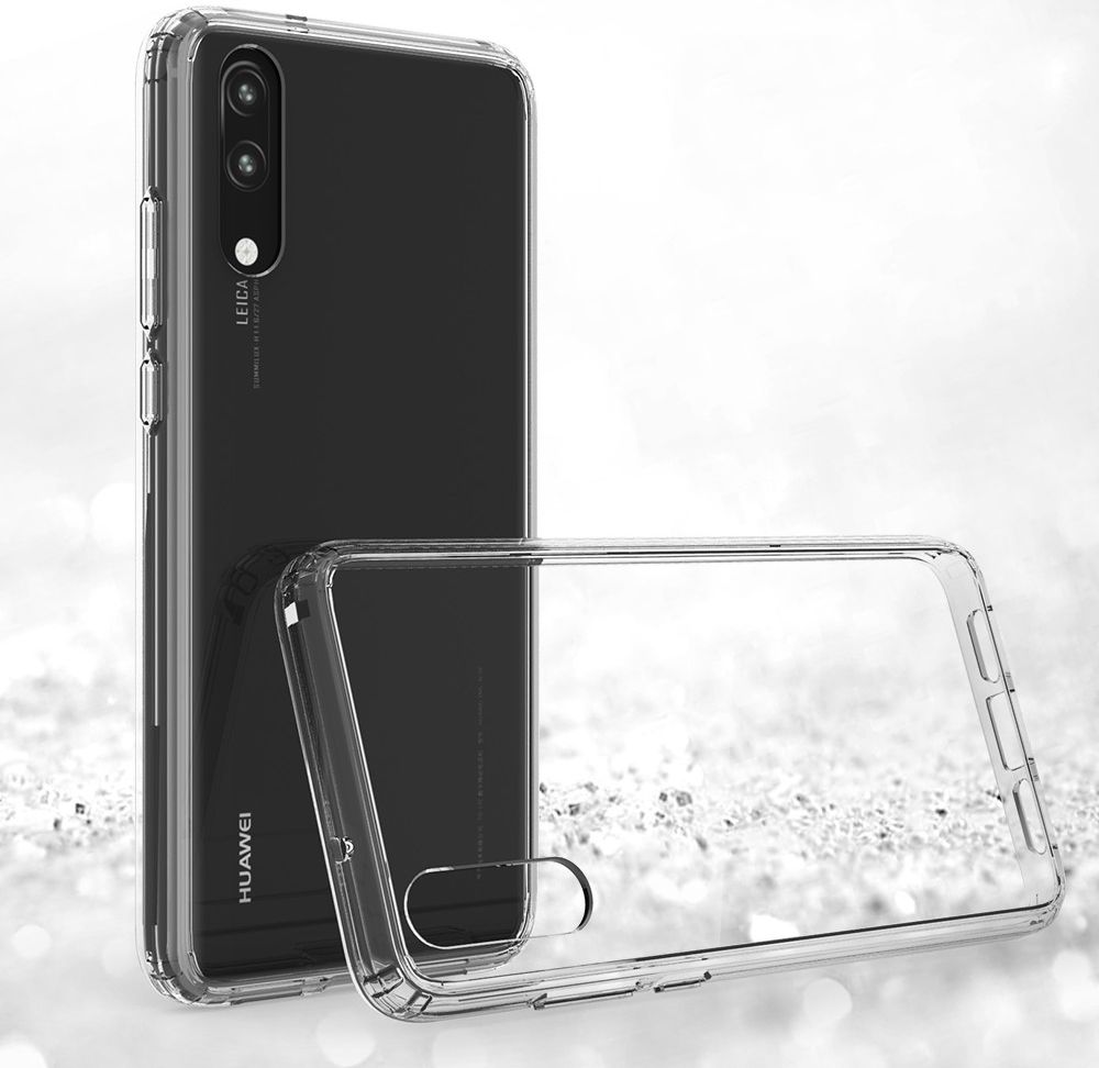 Huawei P20 Hoesje met Bumper Transparant afbeelding 2