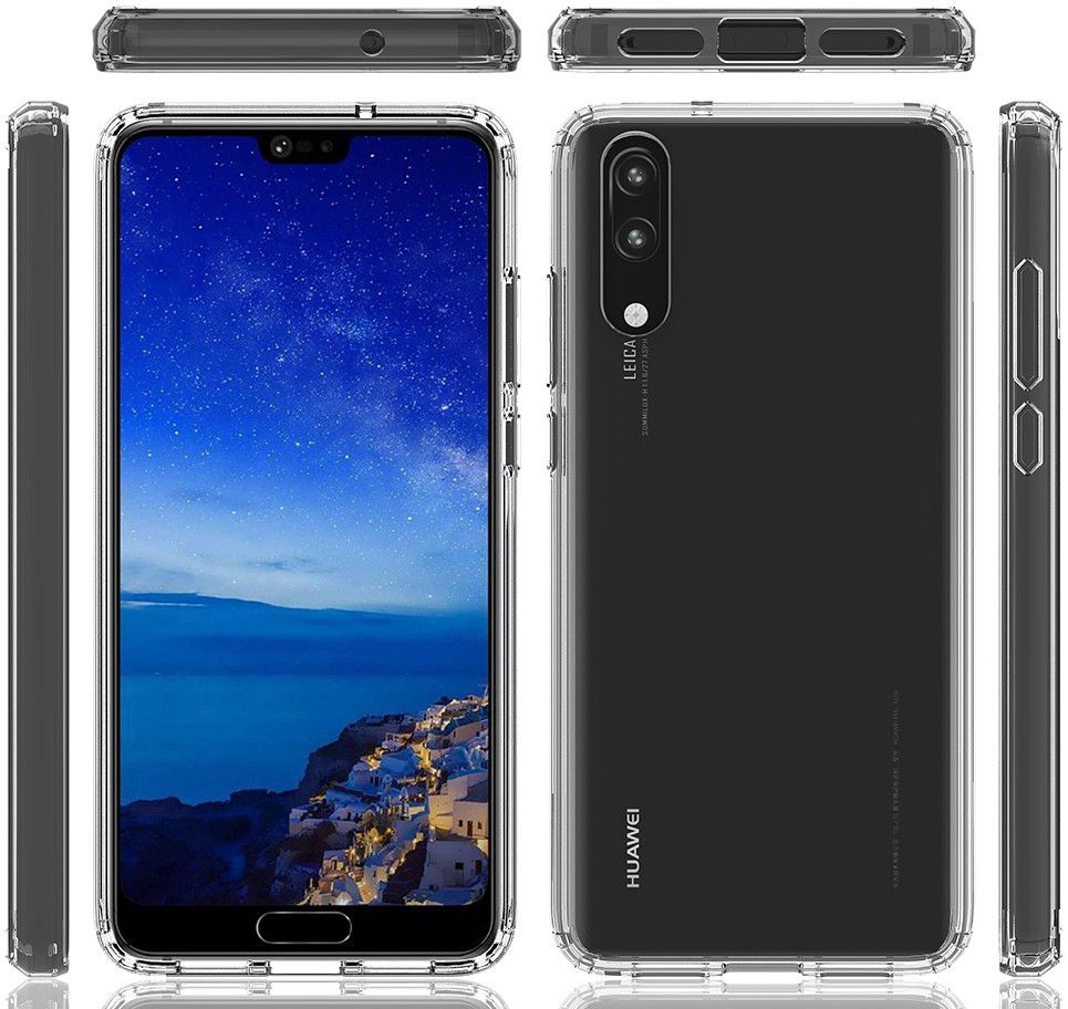 Huawei P20 Hoesje met Bumper Transparant afbeelding 3