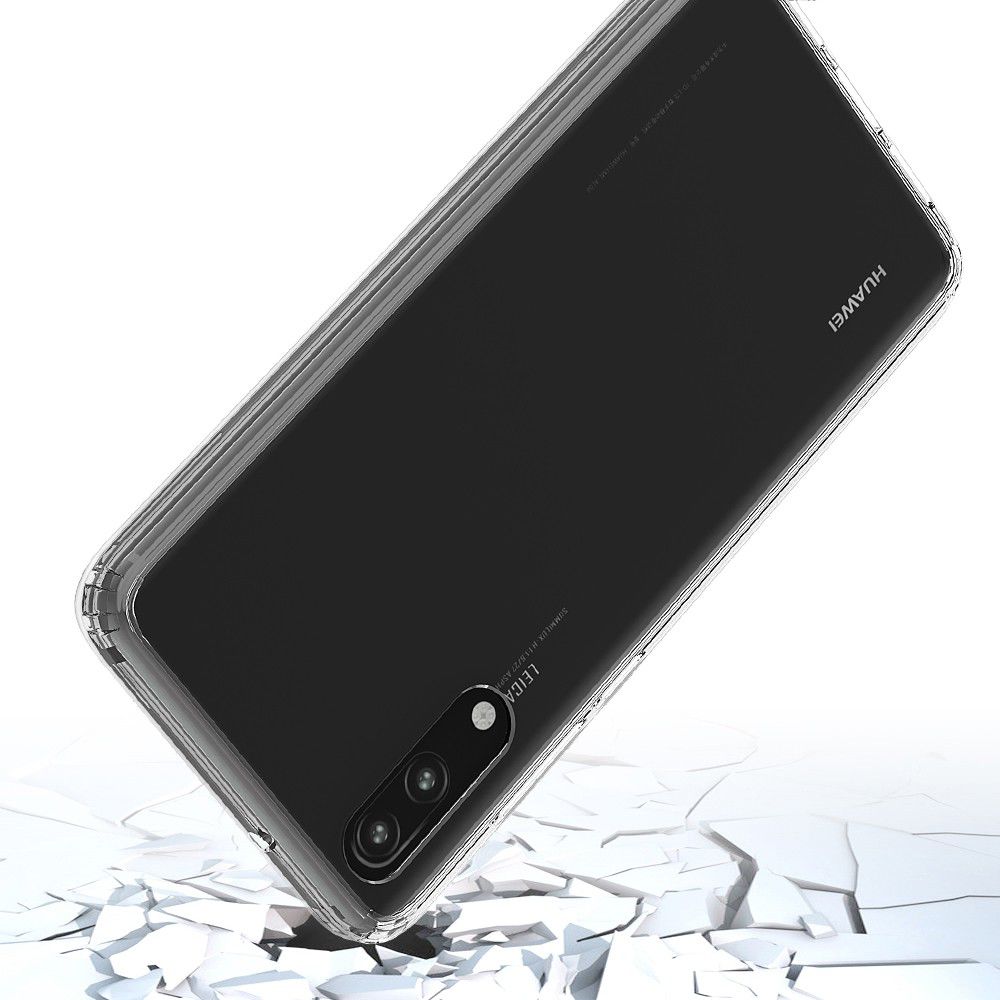 Huawei P20 Hoesje met Bumper Transparant afbeelding 5