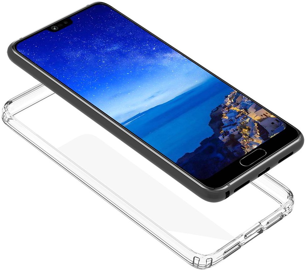 Huawei P20 Hoesje met Bumper Transparant afbeelding 7