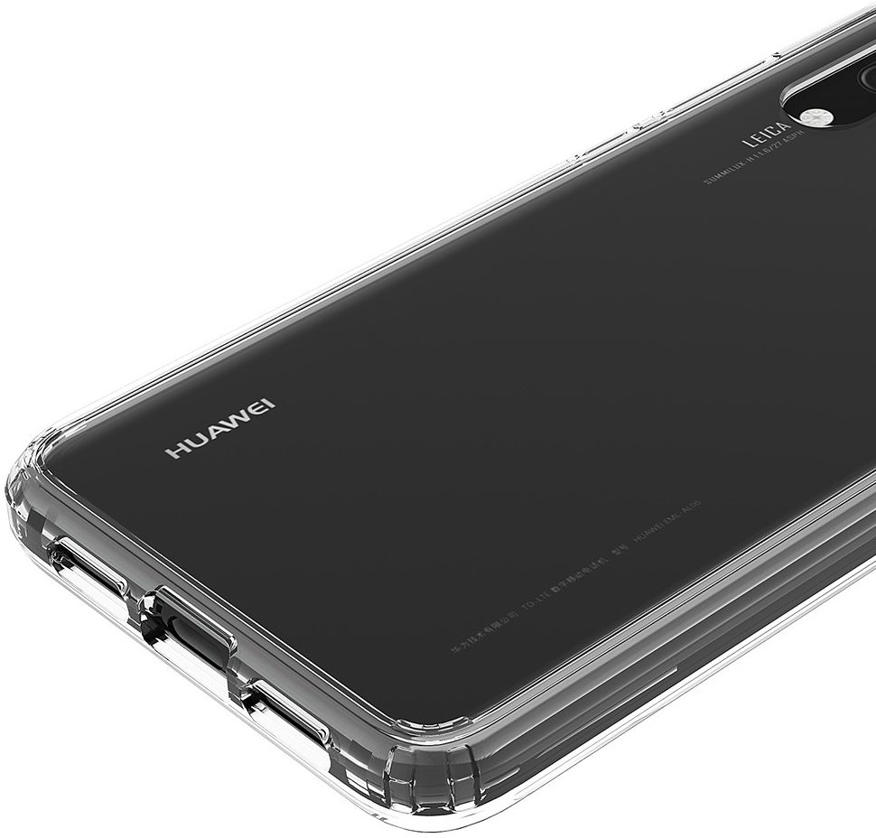 Huawei P20 Hoesje met Bumper Transparant afbeelding 9