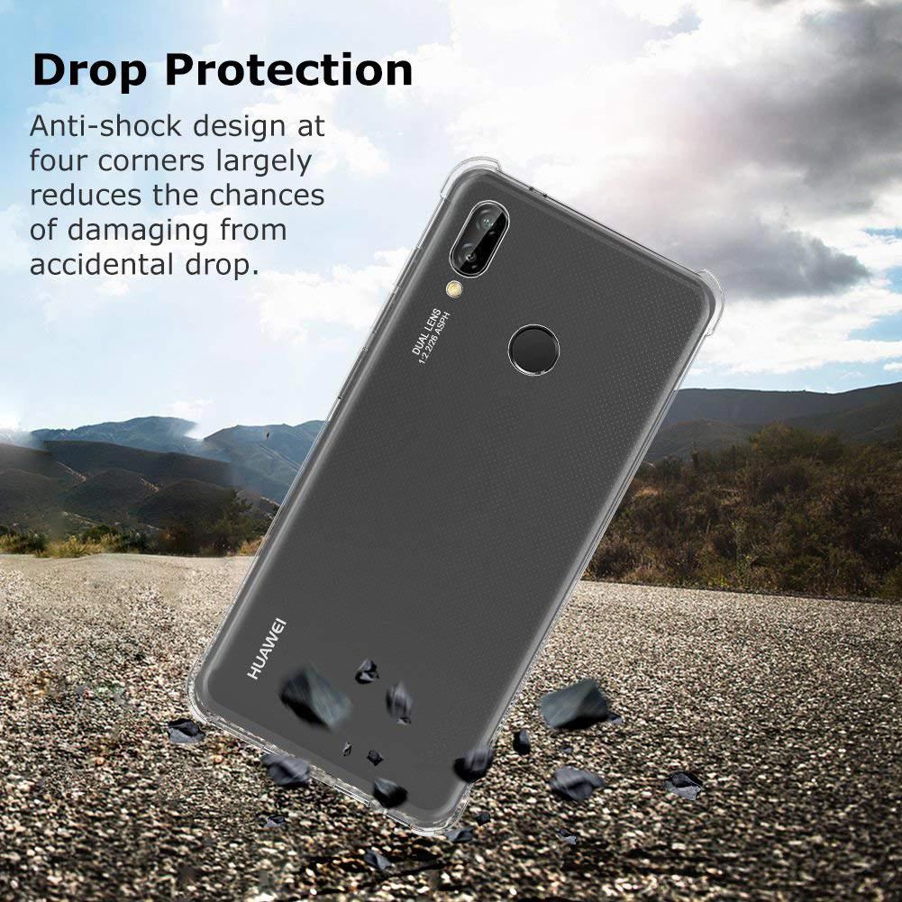 Huawei P20 Lite Hoesje met Bumper Transparant afbeelding 2